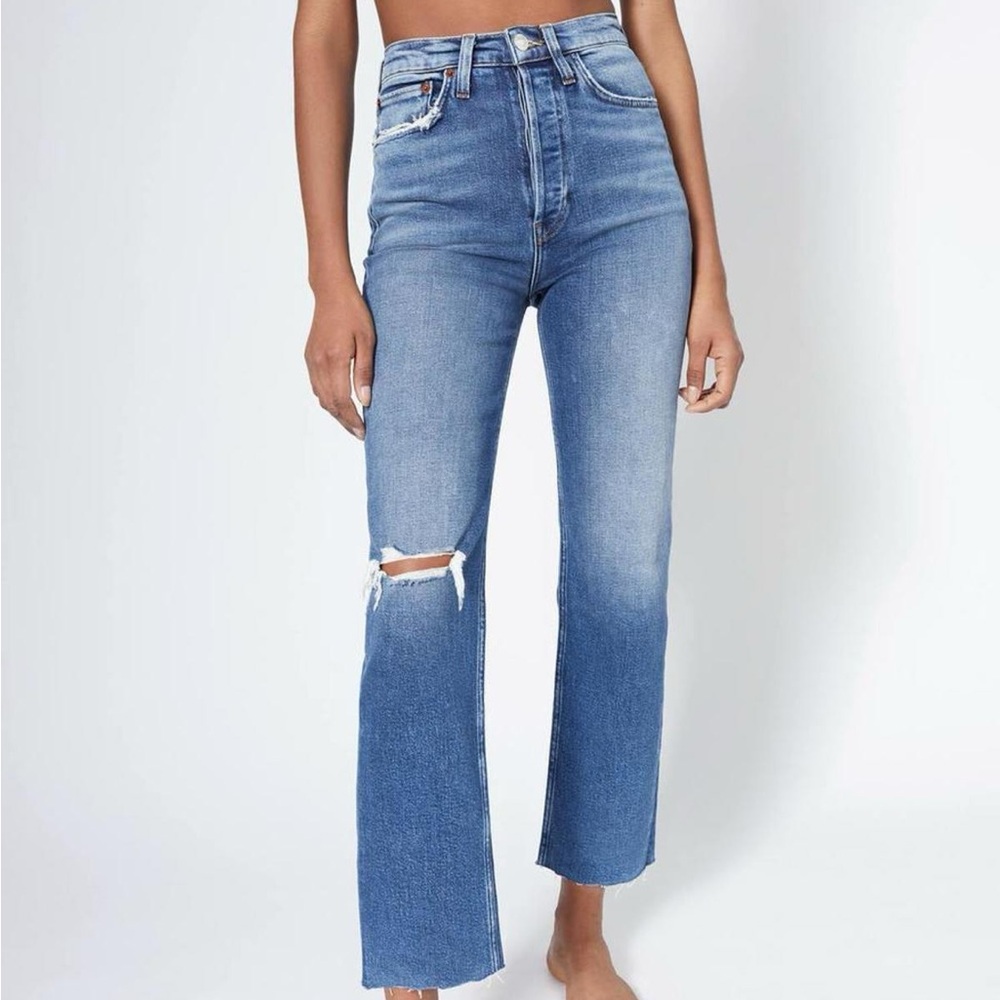 Re/Done High Rise Destroyed Jeans